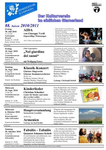 88. Saison Originalprogramm PDF - Gemeindestube Schwanden
