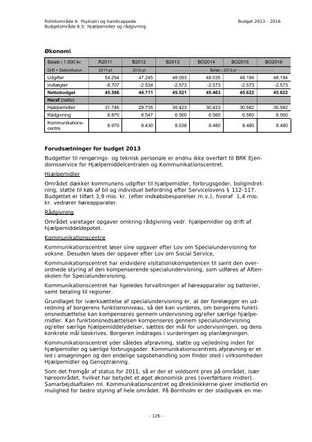 Budget 2013 - Bornholms Regionskommune