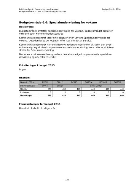 Budget 2013 - Bornholms Regionskommune