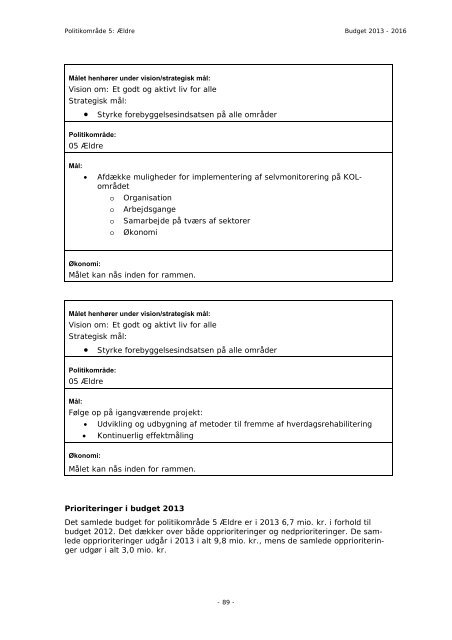 Budget 2013 - Bornholms Regionskommune