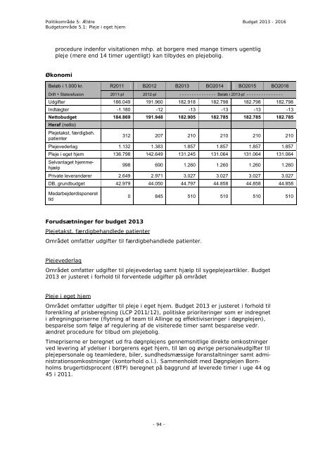 Budget 2013 - Bornholms Regionskommune