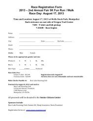 Fun Run Registration Form - The News-Examiner