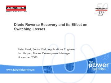 Diode Reverse Recovery and its Effect on Switching Losses