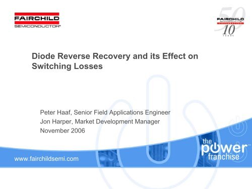 Diode Reverse Recovery and its Effect on Switching Losses