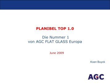 planibel top 1.0 - AGC Glass Europe
