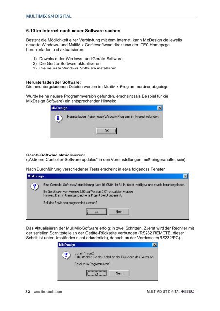 SOFTWARE ITEC MIXDESIGN - ITEC Tontechnik u ...