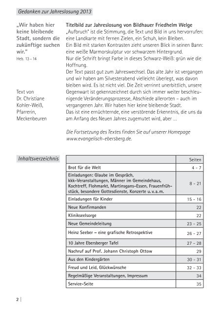 Gemeindebrief November 2012 bis Februar 2013 als PDF Datei