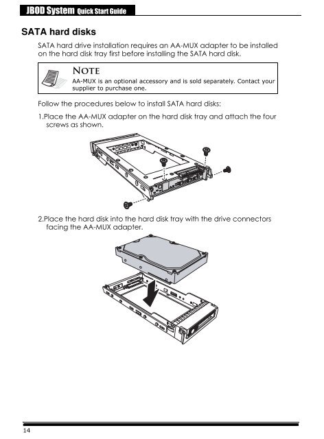 ExaRAID JBOD Quick Installation Guide - Accusys