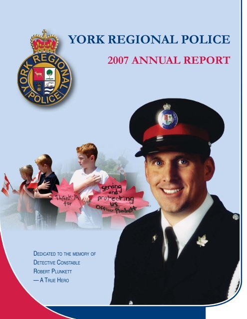 Annual Report 2007 Inside Pages Indd York Regional Police
