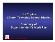 Superintendent Merit Pay Presentation 2012-09-25 - Clinton ...