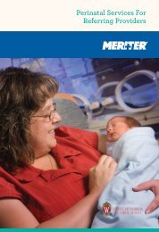 Referring Providers Brochure - Meriter Health Services