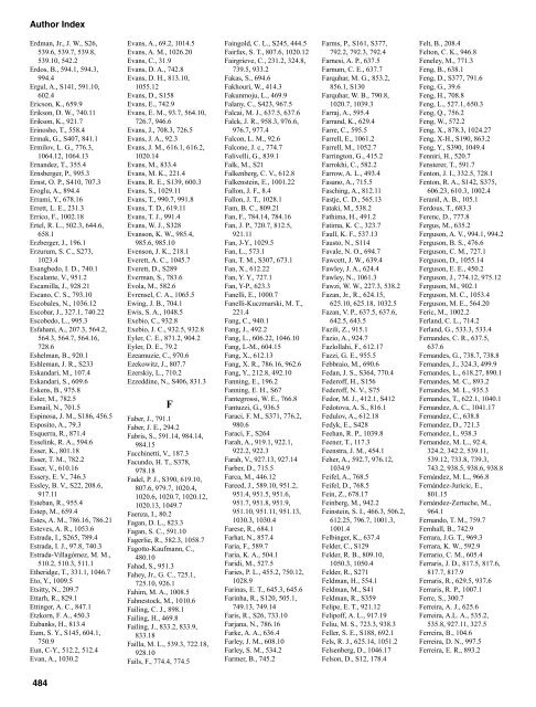 AUTHOR/SPEAKER INDEX - Experimental Biology