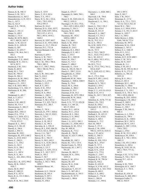 AUTHOR/SPEAKER INDEX - Experimental Biology