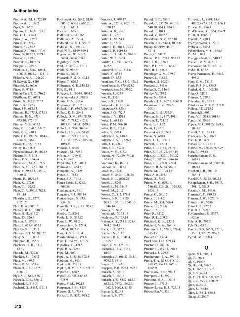 AUTHOR/SPEAKER INDEX - Experimental Biology