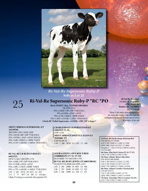 1st Choice Female - Holstein World Online