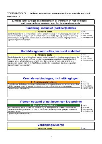 Handboek Toetsprotocol constructieve veiligheid