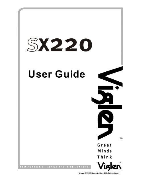 User Guide - Viglen Download