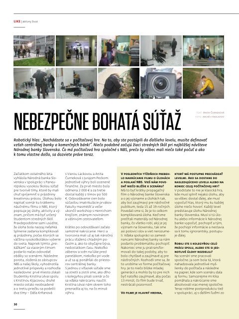 LIKE magazÃ­n 04/2011 PDF - PaneurÃ³pska vysokÃ¡ Å¡kola