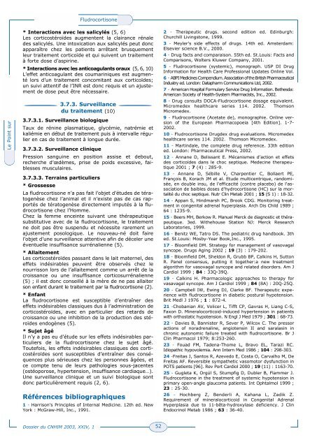 Traitements par la fludrocortisone - CNHIM