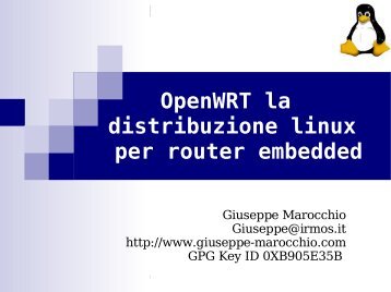 OpenWRT! - Giuseppe Marocchio