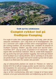 Campist rykker ind pÃ¥ Gudhjem Camping - Campisternes Rejseportal