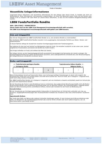 LBBWAM KID-Standard - LBBW Asset Management ...