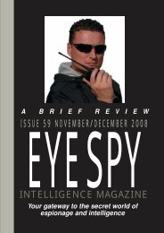 contents high res pdf - Eye Spy Intelligence Magazine