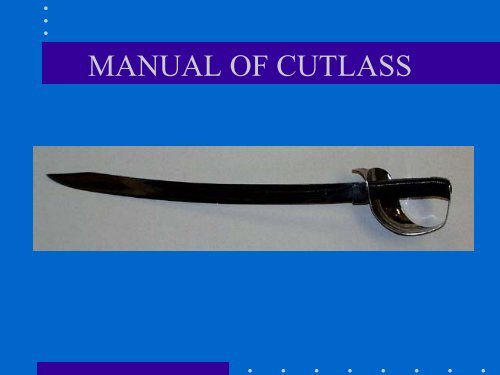 Manual of the Cutlass