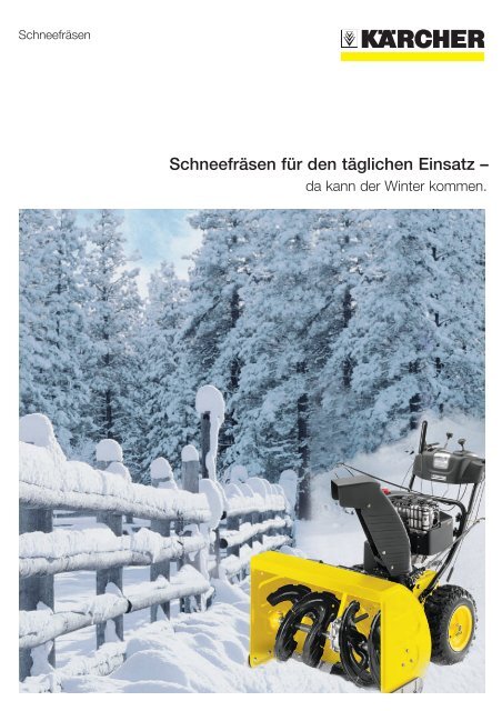 Schneefräsen im Winterdienst – wirtschaftlich, zuverlässig und effektiv