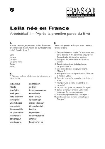 Leila nee en France.indd - UR