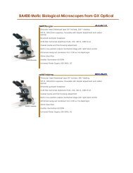 BA400 Motic Biological Microscopes from GX Optical