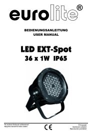 EUROLITE LED PAR-64 RGB Spot short User ... - LTT Versand GmbH