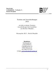 Termine und Ausschreibungen 2010