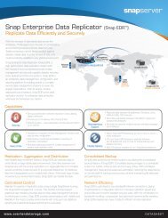 Snap Enterprise Data Replicator (Snap EDRâ¢) - Overland Storage