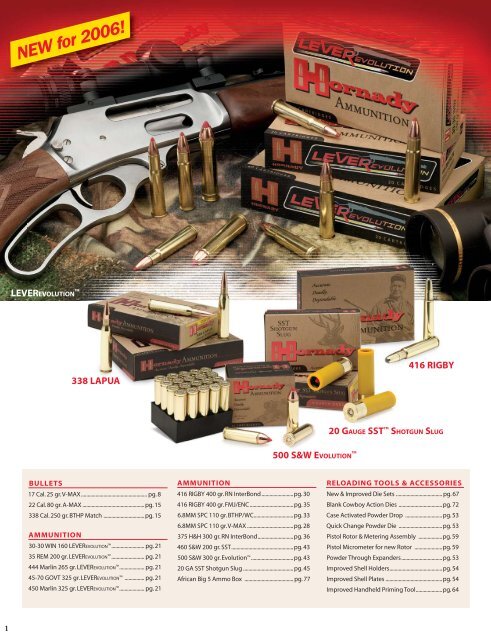 Hornady 2006 Catalog - Peter Hofer Jagdwaffen