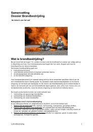 Samenvatting Dossier Brandbestrijding Wat is ... - Arbokennisnet