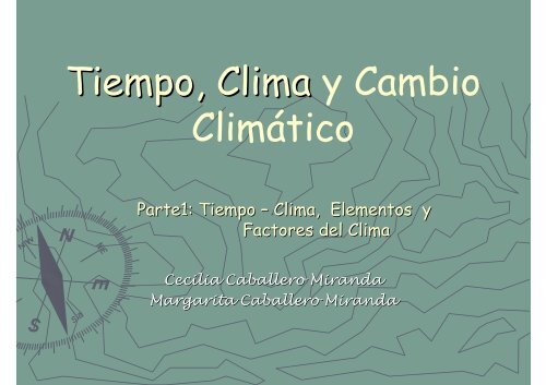 Clima: elementos, factores (pdf)