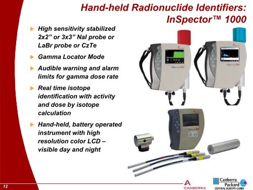 Radiation Detection and Measurement Solutions from CANBERRA