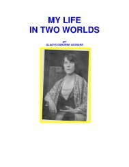 My Life In Two Worlds Gladys Leonard