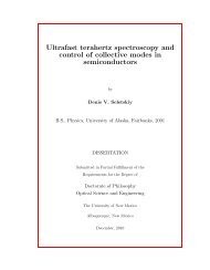 Ultrafast terahertz spectroscopy and control of collective modes in ...