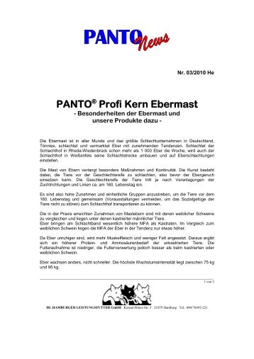 PANTO® Profi Kern Ebermast - HL Hamburger Leistungsfutter GmbH