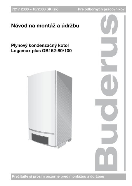 IM Logamax plus GB162-80/100 - sk - Buderus
