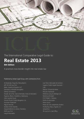 The International Comparative Legal Guide to: Real Estate