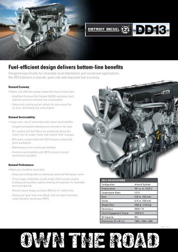 spec sheet / dd13 - DD15