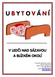 U B Y T O V Á N Í - Ledeč nad Sázavou