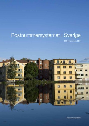 Postnummersystemet i Sverige (pdf) - Posten