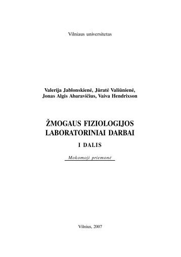 zmogaus fiziologijos laborat I dalis-GALUTINIS.p65