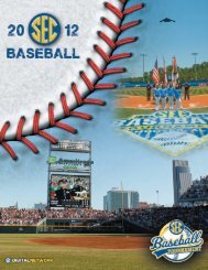 2012 SEC BaSEB all M Edia Guid E - Southeastern Conference