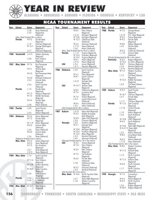 2012 SEC BaSEB all M Edia Guid E - Southeastern Conference