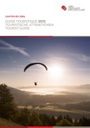 guide touristique 2013 touristische attraktionen ... - Jura Tourisme